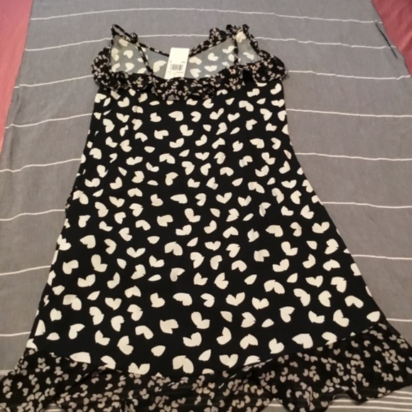 NWT MICHAEL Michael Kors Babydoll Dress Black & White Sz S - Picture 3 of 3